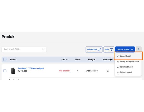 Export Dan Import Data Produk Dengan Excel